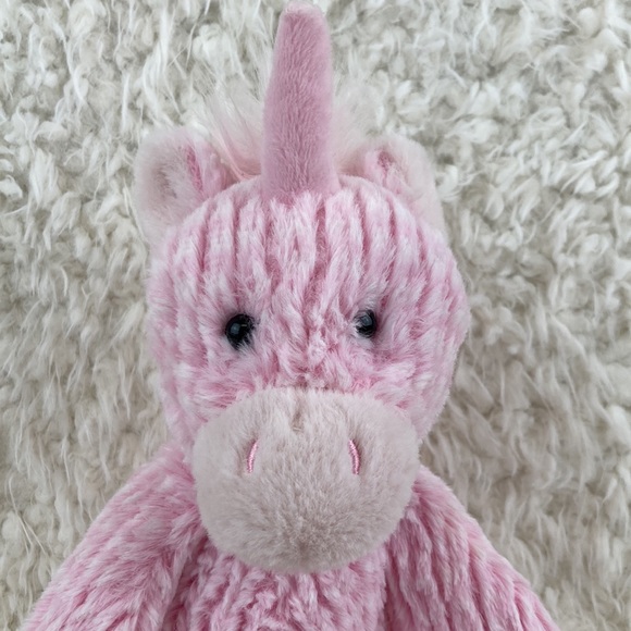 Manhattan Toy Co. Pink Fluffy Unicorn Stuffed Animal Toy - Picture 2 of 11